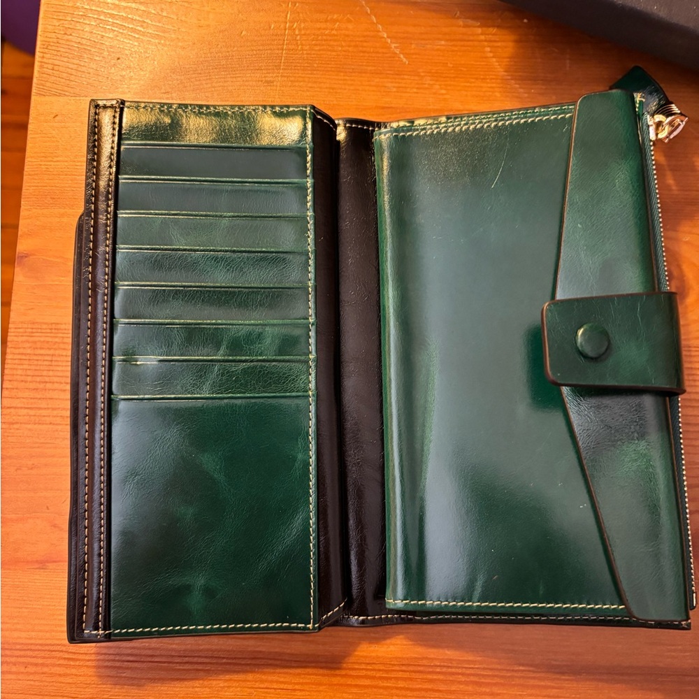 Green Women's Wallet - Picture 2 of 4